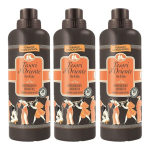 Zestaw Tesori d'Oriente Kwiat lotosu - płyn do płukania ubrań (3 x 760 ml -