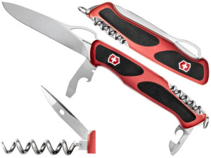 Scyzoryk Victorinox Ranger Grip 61, 130 mm czerwono-czarny 0.9553.MC
