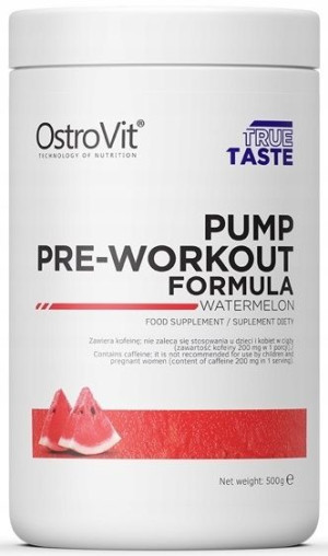 Ostrovit Pump Pre-workout Formula 500g Pompa Siła