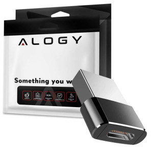 Adapter przejściówka Alogy konwerter USB-C Type C do USB-A 3.0 Czarny