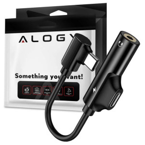 Przejściówka Alogy USB-C na USB-C Type C + Mini Jack 3,5 mm z układem DAC