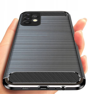 Etui do Samsung Galaxy A52 Pancerne Carbon + Szkło
