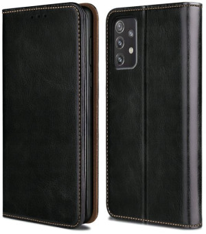 Etui SKÓRZANE do Samsung Galaxy A52 Case + SZKŁO