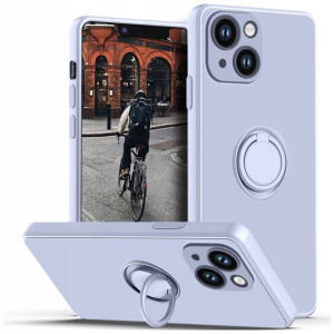 Etui do iPhone 13 |14 Silicone Ring + Szkło 9H
