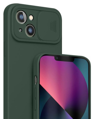 Etui SILICONE CamShield Szkło do Apple iPhone 13