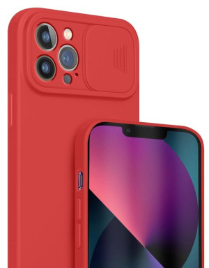 Etui SILICONE CamShield Szkło do iPhone 13 Pro Max