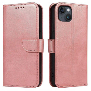 Etui do iPhone 14 Skórzane SKIN CASE + Szkło 9H