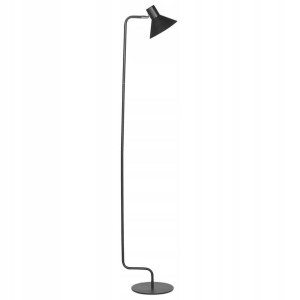 Lampa podłogowa regulowana metalowa czarna RIMAVA