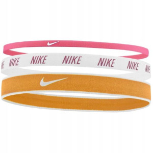 Opaski Nike Mixed Width Headbands 3 szt. pomarańcz