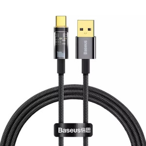 Kabel USB do USB-C Baseus Explorer, 100W, 1m (czarny)