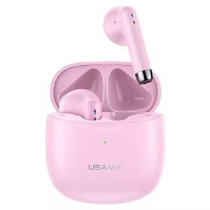 Słuchawki Bluetooth 5.0 USAMS TWS IA series bezprzewodowe różowy/pink