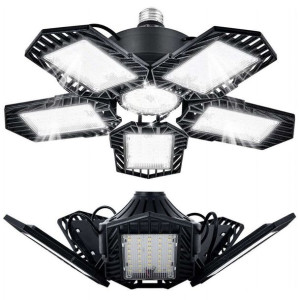 Lampa warsztatowa sufitowa na sufit Składana Mocne światło LED sufitowe do