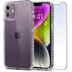 Etui do iPhone 11 BROKAT DIAMOND Case + Szkło 9H