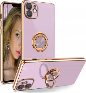 Etui Silicone Ring + Szkło 9H do Apple iPhone 11