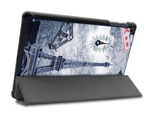 Etui Alogy Book Cover do Galaxy Tab A 10.1 2019 Wieża Eiffla