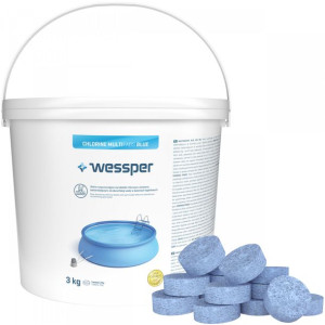 Chlor do basenu w tabletkach 20g 3kg Wessper BLUE
