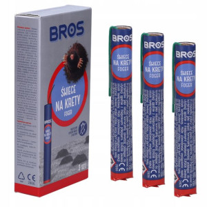 Odtsraszacz Świece Dymne Na Krety Bros 3 Sztuki