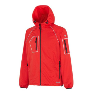 Kurtka Softshell Robocza Kaptur ISSA czerwony