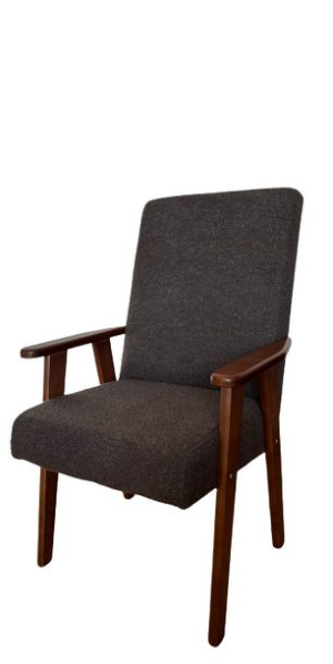Fotel PRL retro lisek jedynka Wysoki Sztruks Welur Szeroki Wybór.
