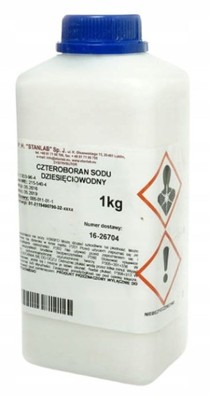 Stanlab Boraks Czteroboran Sodu Czysty 1000g 1kg