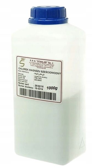 Stanlab Chlorek 1kg Magnezu CZDA 100% Czysty 1000g