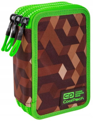 Coolpack Piórnik 3-komorowy+wyposażenie Minecraft