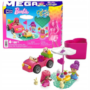 Mega Barbie Color Reveal Kabriolet Piknik Klocki