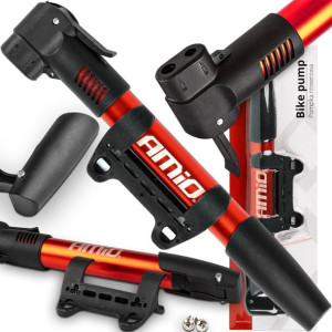 Pompka Rowerowa Amio Pu01 Z Uchwytem Aluminium