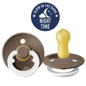 BIBS 100255 Smoczek uspokajający  DARK OAK NIGHT S