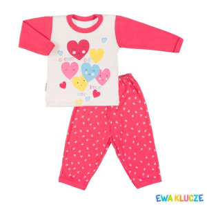 EWA 844828 LITTLE MOON Piżama DZIEW malina 104