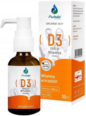 ALINESS| Avitale|Witamina D3 Forte w kroplach
