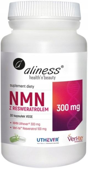 NMN z Resveratrolem 300/100mg Aliness UTHEVER NMN