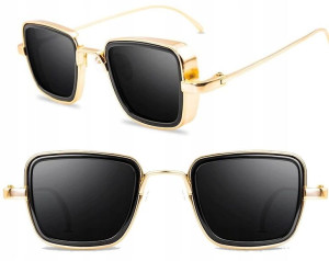 Duże Okulary unisex przeciwsłoneczne pilotki retro