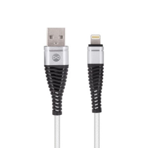 Forever kabel Shark USB Lightning 1,0 m 2A biały