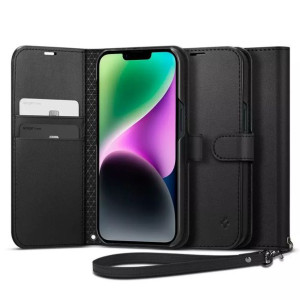 Etui ochronne na telefon Spigen Wallet S portfel do Apple iPhone 14 Black