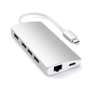 Satechi Multiport USB-C V2 Aluminiowy Adapter do Urządzeń Mobilnych USB-C