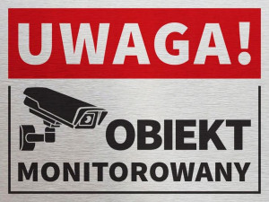 Tablica tabliczka obiekt chroniony 20x15 cm