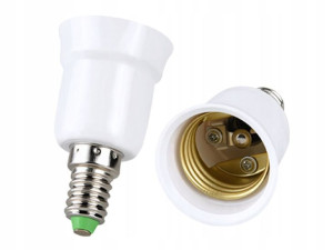 PRZEJŚCIÓWKA ADAPTER E14/E27 z mały na duży gwint