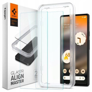 Szkło Spigen Alm Glas.Tr Slim Google Pixel 6A x2