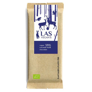 Czekolada Wegańska kokosowa 39% Las Vegan's BIO, 50g