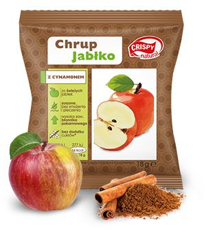 Chipsy z jabłka z cynamonem Crispy Natural 18g
