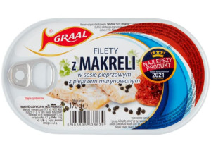 Filety z makreli w sosie pieprzowym Graal 170g