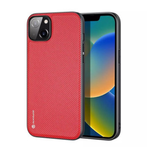 Dux Ducis Fino etui  pokryty nylonowym materiałem iPhone 14 Plus czerwony