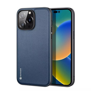 Dux Ducis Fino etu pokryty nylonowym materiałem iPhone 14 Pro Max niebieski