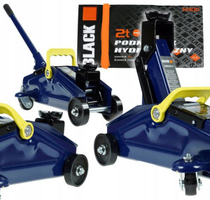 Black Podnośnik Samochodowy Żaba Lewarek Hydrauliczny 2t