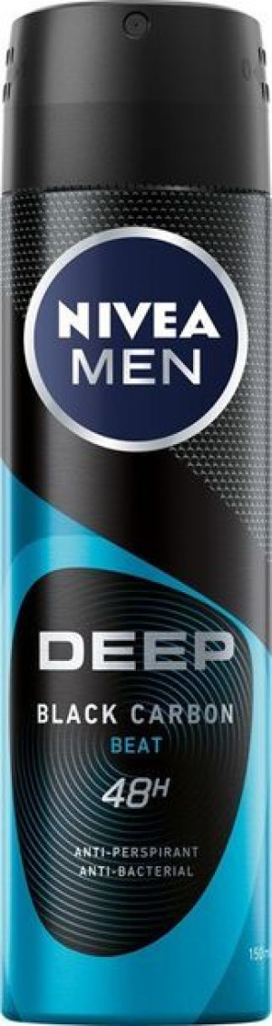 NIVEA Nivea Men Dezodorant DEEP BLACK CARBON BEAT w sprayu 150ml