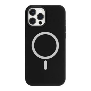 Etui Mercury MagSafe Silicone do iPhone 12 mini 5,4" czarny/black