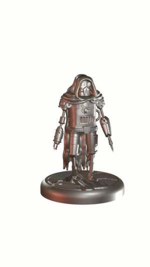 Figurka Rpg - Seria Humanoidy - Robot Morderca - Podkład 50 Mm