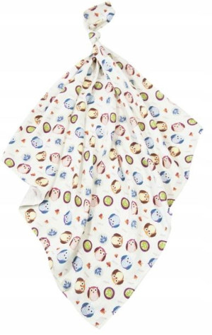 Pieluszka bambusowa 75x75 Sowa Bamboo Line