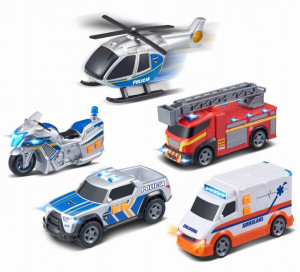 Flota Pojazdy ratunkowe 5pak policja Dumel